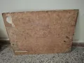 Стара картина с подпис върху картон, снимка 2