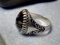 РАЗКОШЕН СКЪПОЦЕНЕН СРЕБЪРЕН ПРЪСТЕН СРЕБРО 925 с ОГРОМЕН БЛЕСТЯЩ ЮВЕЛИРНО ФАСЕТИРАН МАРКАЗИТ 27206, снимка 12