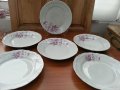Стар български порцелан чинии плитки, снимка 1 - Антикварни и старинни предмети - 33491446