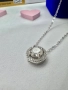Сребърно колие с мойсанит (диамант) 1 карат, снимка 5