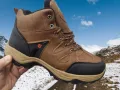 Мъжки зимни боти с топъл хастар в кафяво -Caidai., снимка 1