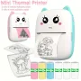 Преносим Мини принтер коте  термопринтер с Bluetooth, снимка 3