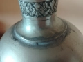 Стара сребърна красива основа за наргиле,ваза,шише..., снимка 4