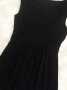 Черна кукленска рокля с вграден колан, снимка 5