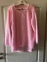 Мек нов гушкав бонбонено розов рошав ежедневно елегантен пуловер блуза , снимка 2