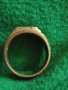 Пръстен стар бронзов РЪЧНА ИЗРАБОТКА РЕТРО ОРНАМЕНТИКА 2851, снимка 5