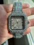 Уникален Часовник Cartier Картие All Diamonds Crystals Copy Унисекс Мъжки дамски Римски цифри , снимка 15