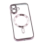 Силиконов кейс bSmart Chrome Magsafe с протектори за камерите, За iPhone 17 (6.3), Розово-златен и П, снимка 3
