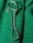 Сребърен пръстен дамски със синджирче - 11938, снимка 11