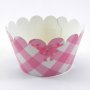 розови панделки 10 бр кошнички декори украса декорация за мъфини кексчета парти