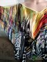 Многоцветна ефирна туника, М, снимка 3