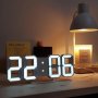 Дигитален светещ LED часовник и будилник GH0719L, снимка 1