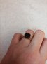 Сребърен пръстен с камък , снимка 3
