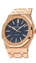 Януари промоция! Мъжки механичен часовник Audemars Piguet 41mm rose gold royal oak blue dial , снимка 2