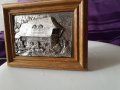Релефна Оловна Картина Ръчна Изработка Антика , снимка 2
