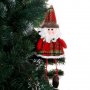 Висящ Дядо Коледа, висулка за елха, 40 см, червен, висулка, Коледна декорация, снимка 1