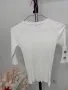 Бяла тениска рипс размер М, подходяща и за S, снимка 7