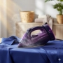 Безжична парна ютия 2400W с керамична плоча – двойна функция за парно и сухо гладене, 483, снимка 8
