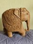 Индийски слон-дървен, снимка 1 - Статуетки - 40045107