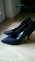 Тъмно сиви обувки, снимка 1 - Дамски обувки на ток - 26935653