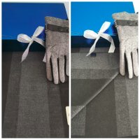 Комплект мъжки шал от кашмир и вълнени ръкавици в луксозна кутия, снимка 12 - Шалове - 38272367