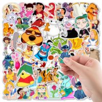 Водоустойчиви 50х стикери-Disney/Дисни/Cartoon/Анимационни герои, снимка 2 - Декорация за дома - 38386004