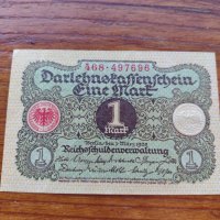 Стара банкнота - Германия - 1 марка 1920 година - 23636, снимка 3 - Нумизматика и бонистика - 33373598