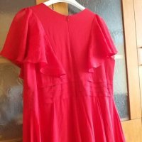 Официална дълга червена рокля 46, снимка 7 - Рокли - 27874510