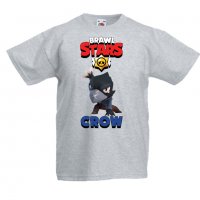 Детска тениска Crow 4 Brawl Stars, снимка 1 - Детски тениски и потници - 32920392