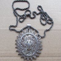 сребърен медальон - 31, снимка 5 - Колиета, медальони, синджири - 43378412