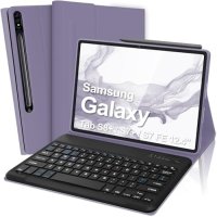 Нова Универсална Клавиатура и Смарт Кейс за таблет Galaxy Tab S8 Plus/S7 FE, снимка 1 - Друга електроника - 44061965
