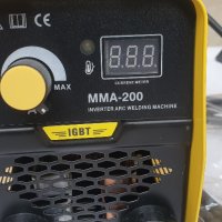 200A Мини инверторен електрожен ММА-200 с дисплей, снимка 5 - Други машини и части - 28005954