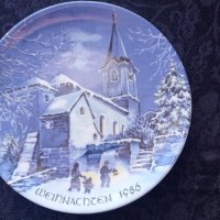 Декоративна чиния Weinnachten 1986, снимка 1 - Антикварни и старинни предмети - 34992924