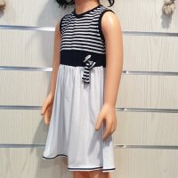 Нова детска моряшка рокличка с висока талия, от 2-4 години, снимка 7 - Детски рокли и поли - 29040002
