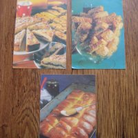 Рецепти върху картички за сладкиши от 80-те години, снимка 3 - Колекции - 32333855