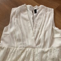 Дантелена рокля кремава Vero Moda , снимка 6 - Рокли - 37819205