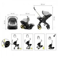 Ново бебешко столче за кола - количка 2 в 1 The Next-Generation (Doona), снимка 4 - Детски колички - 43135157