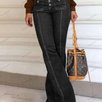 Нов дамски еластичен прилепнал дънков панталон с изпъкнала висока талия, 2цвята, снимка 8 - Дънки - 44053058