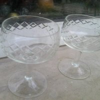 Две стари кристални чаши за коняк на Сливен, снимка 3 - Други ценни предмети - 37950900
