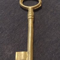 Стар рядък бронзов ключ от соца за КОЛЕКЦИЯ ДЕКОРАЦИЯ 76651, снимка 1 - Други ценни предмети - 43269784