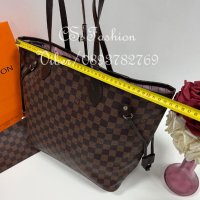 Кафява чанта Louis Vuitton Neverfull- VL1 , снимка 4 - Чанти - 37757083