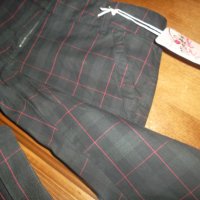 Спортно-елегантен стил с панталон каре в черно и кафяво,внос от Итали, снимка 8 - Панталони - 26581193