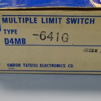 пистов изключвател Omron D4MB-641G multiple 6-position limit switch, снимка 14 - Резервни части за машини - 37660042