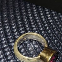 Дамски сребърен пръстен с аметист , снимка 3 - Пръстени - 39475790