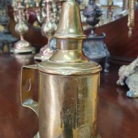 Антикварна френска месингова газена лампа PIGEON, снимка 3 - Антикварни и старинни предмети - 38932555
