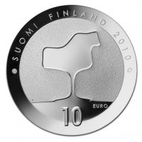 10 евро 2010, Финландия, снимка 2 - Нумизматика и бонистика - 34959024