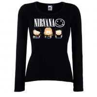 Дамска тениска Nirvana 1, снимка 1 - Тениски - 32875323