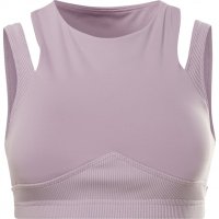 Спортният сутиен Reebok S Layered Bra Ld99 в цвят Infused Lilac,размер 12-14(М),Внос от UK, снимка 1 - Корсети, бюстиета, топове - 43359563