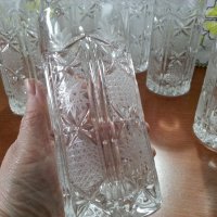 Кристални чаши за вода уиски вино ракия , снимка 3 - Антикварни и старинни предмети - 40462725