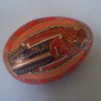 Руско ръчно рисувано дървено яйце, снимка 14 - Антикварни и старинни предмети - 36896457